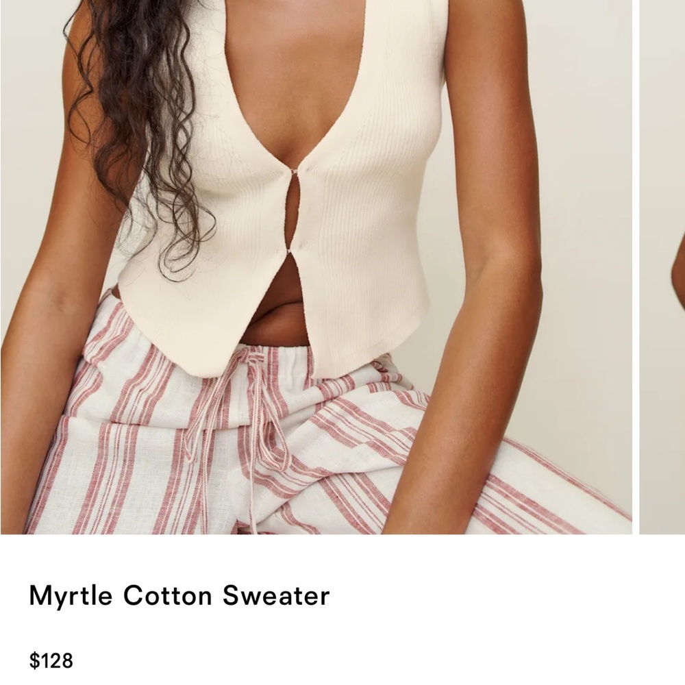 Myrtle cotton sweater reformation